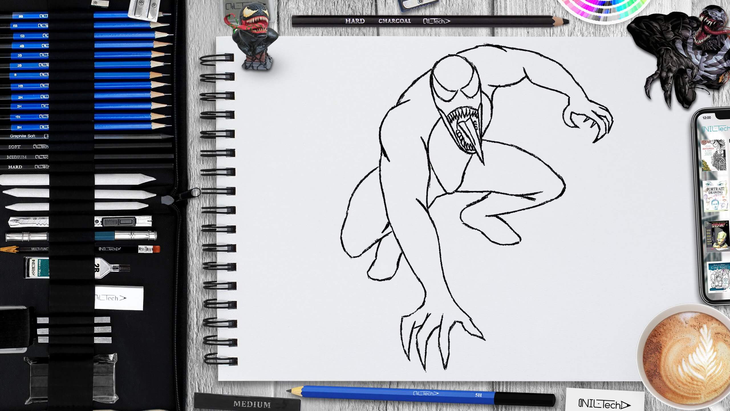I drew a simple drawing of venom or it can be carnage looks like both in my  opinion tell me what u think? : r/VenomVerseMemes